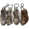 Dangerous Threads Rabbit Rabbits Foot Keychain White/Natural 4 Pcs