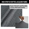 LAGAHS 2PCS Bar Stool Covers, Dark Gray Stretch and Removable
