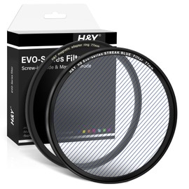 H&Y EVO Series 77mm Variable Blue Streak Filter 360° Rotatable Anamorphic Flare Effects Lens Filter Screw in and Magnetic Lens Filter 2 in 1 with Magnetic Adapter Ring for Photography and Videography
