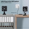 4.72" Clip on Fan Clamp Cooling Fan with On/Off Switch