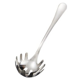 Cabilock Stainless Steel Spaghetti Server Spoon with Teeth Kitchen Noodle Scoop Dumpling Serving Claw Pasta Fork Server Ice Cube Transfer Spoon for Home Restaurant Bar