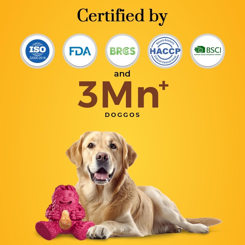 Dogsee Play Extremely Strong Treatoy Pink - Microwaveable Dog Toy