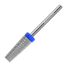 HYTOOS 5 in 1 Nail Drill Bits, 6 * 16mm Flat Top Tapered Professional Tungsten Carbide Bit for Gel Polish & Base Removal, Electric File Manicure Drills Accessories Tool,M