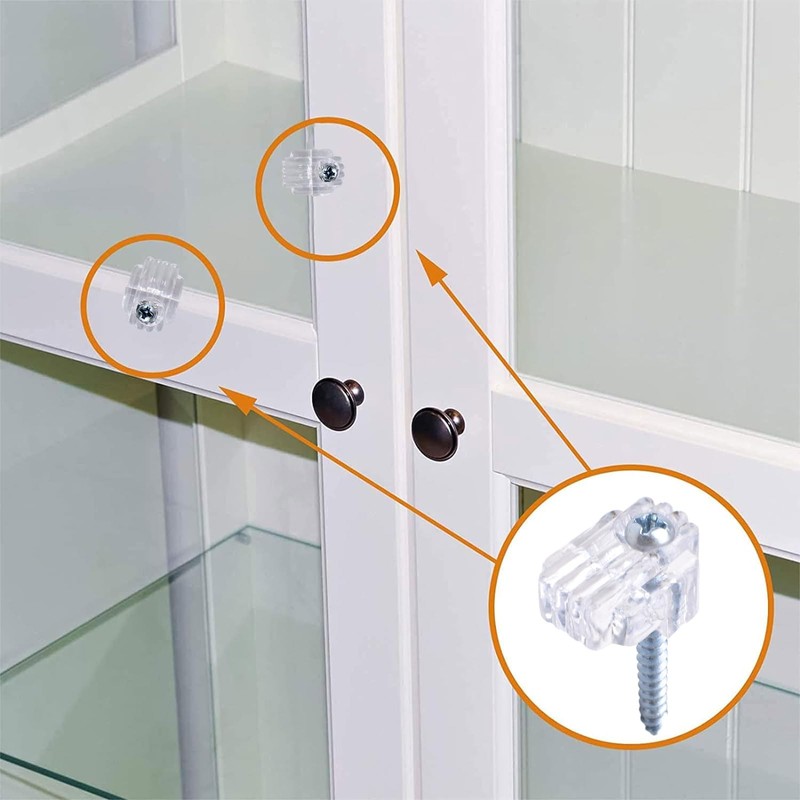 MOROBOR 24 PCS Glass Retainer Clips Kit, 10 mm Glass