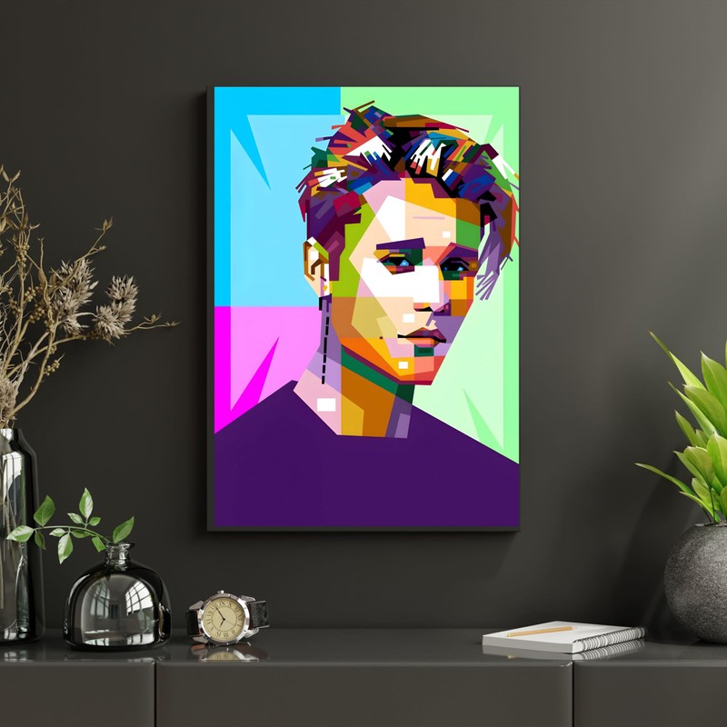 Modern Merch Justin Bieber Diamond Art Kits for Adults, Celebrity