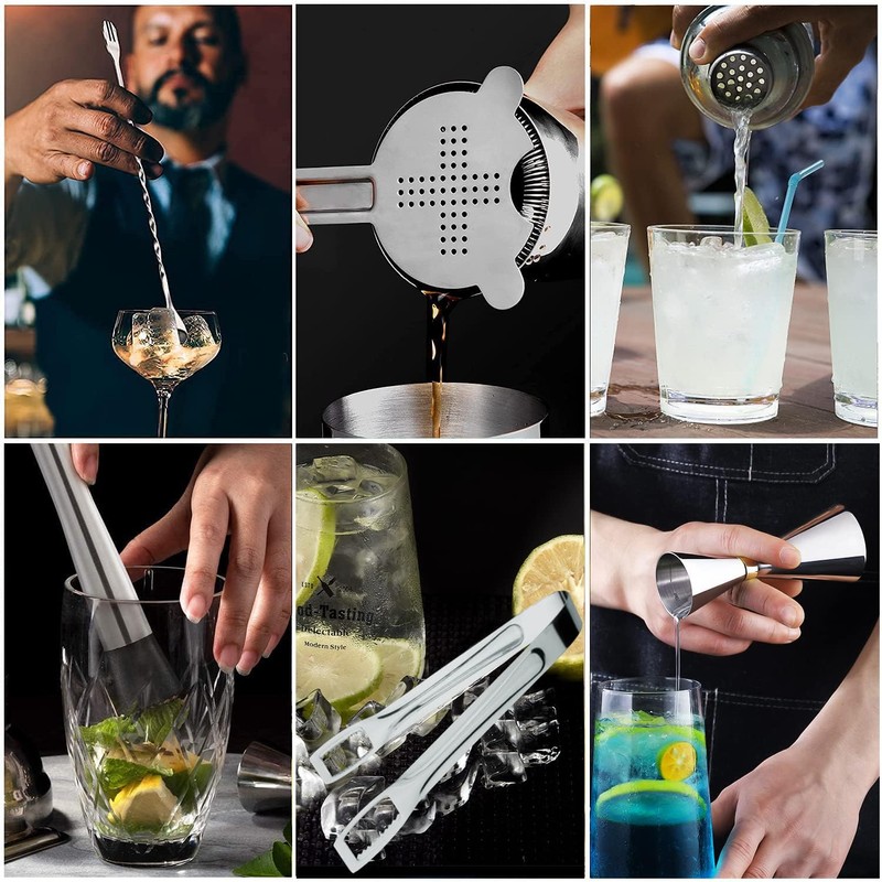 Cocktail Set, Cocktail Shaker Set (3 Piece)