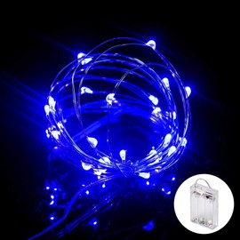 XINKAITE Waterproof LED Fairy String Lights - Starry DIY Decoration for Indoor & Outdoor Parties, Christmas, Holidays (10FT/3Meters, Blue)