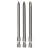 Bosch 2607001757 Screwdriver Bit Set: 3 Pieces, Hex Shaft: 0.25