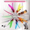12PCS Interactive Kitten Toys, Retractable Indoor Cat Wand Toys with