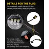 AUXLIGHT White 4 Inch LED Fog Lamps Replacements Compatible with