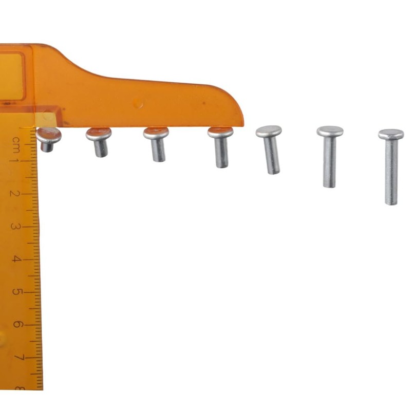 Fudeshe Solid Rivets Aluminum Rivets 350pcs Aluminum Hand-Driven M4 Kit