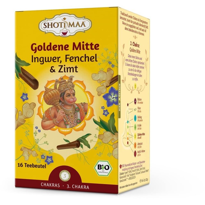 Goldene Mitte - Ingwer, Fenchel & Zimt