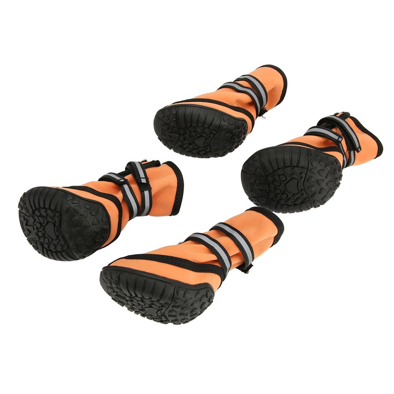 Dog Boots Waterproof Prevent Slipping Reflective Adjustable Outdoor Dog Shoes