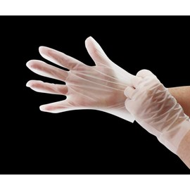 Global Glove 8600PF Thermoplastic Elastomer (TPE) Powder-Free, Clear, 2 Mil, Smooth Finish, 10-Inch Disposable Gloves (Extra Large) - Case of 200