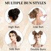 Permuly Messy Bun Hair Piece, Elastic Messy Fake Hair Bun