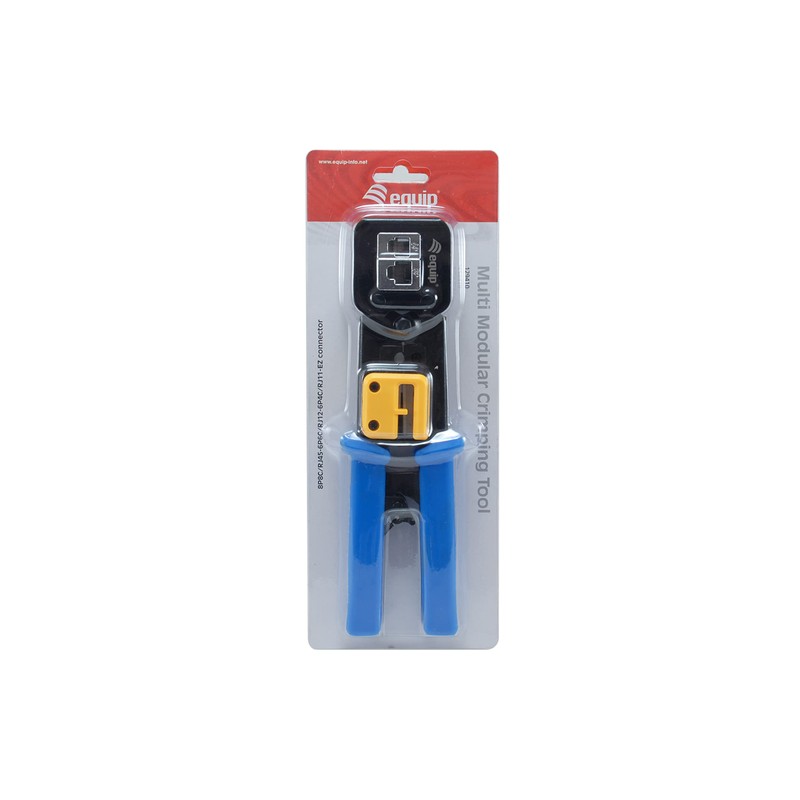 Equip 129410 Multi-Modular Crimping Tool RJ45 RJ11, RJ12 Cat.5e, Cat.6/A