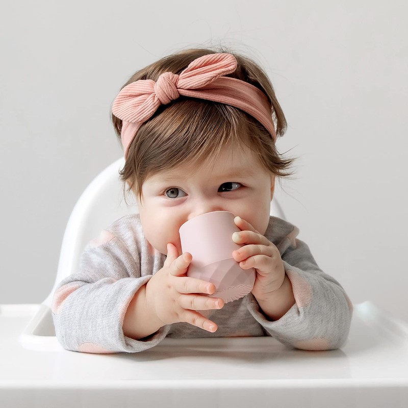 SAMiGO Silicone Baby Utensils - Self Feeding Spoons and Tiny