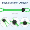 Wowangce 100 Pcs Sock Clips for Laundry Locks Your Socks