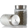 2 Pack Glass Salt and Pepper Shaker with 304 Stainless