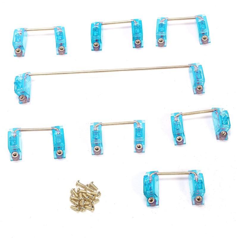 Mechanical Keyboard Stabilizer 2 Specifications with Golden Wire Keycap Accessory