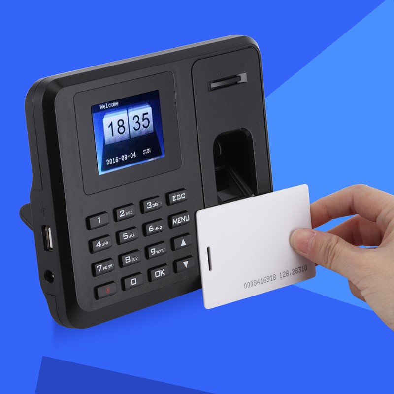 USB Standalone Time Attendance 2.4in TFT LCD Screen Password Fingerprint