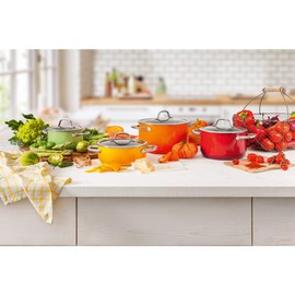 Silit Metal Handle Glass Lid, Transparent, 16 cm