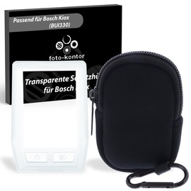 foto-kontor Protective Case Compatible with Bosch Kiox Head Unit E-Bike Transparent Screen Protection Against Water and Mud Set Pedelec Transparent Cover Waterproof Scratch-Resistant Protective Case