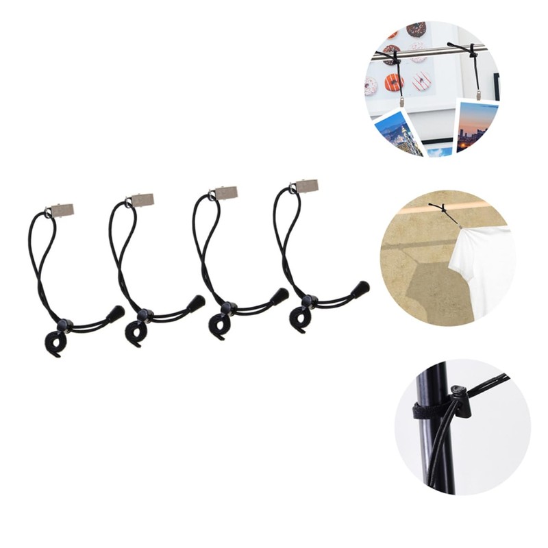 KICHOUSE 4pcs Backdrop Clips for Photography Non- Clothes Pegs for