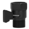 Shutoff Valve, high Efficiency Black Shower Head Valve for Kitchen
