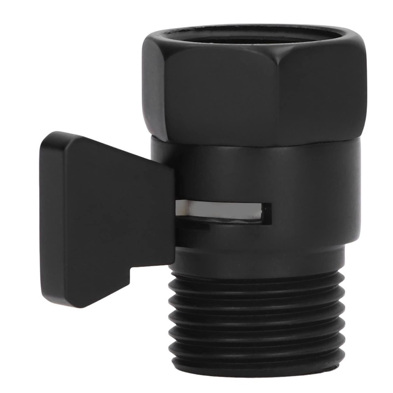 Shutoff Valve, high Efficiency Black Shower Head Valve for Kitchen
