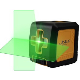 JNB Pro Laser Level 360 Self-Leveling Tool - Cross Line Green Beam, 100 Ft/30m Visibility, Magnetic Pivoting Base, 4 Adjustable Brightness Levels, Craftsman Tool Bag Included, Class 2, 1mW Output