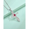 STARCHENIE Butterfly Cross Necklace 925 Sterling Silver Crucifix Pendant Created