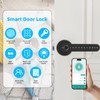 Smart Door Lock, Door Handle with APP Unlock, Biometric Door