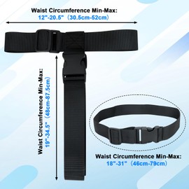 2 Pack Luggage Connector, Straps for Suitcase, Heavy Duty Adjustable Suitcase Belt to Connect 3 Suitcases or Add A Bag (T-Type and Normal, Black)