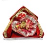 Ladoo Gopal or Bal Gopal Red Gaddi Lord Krishna Aashan