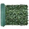 ECOOPTS 39"x136" Artificial Ivy Leaf Fence Screen with Mesh Back,