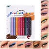 PRALOVIXAE 12 Colors Pro Eyeliner Set - High Pigmented, Waterproof