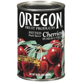 Oregon Fruit Products, Dark Sweet Cherries in Heavy Syrup, 15oz Can (Pack of 4) by Oregon