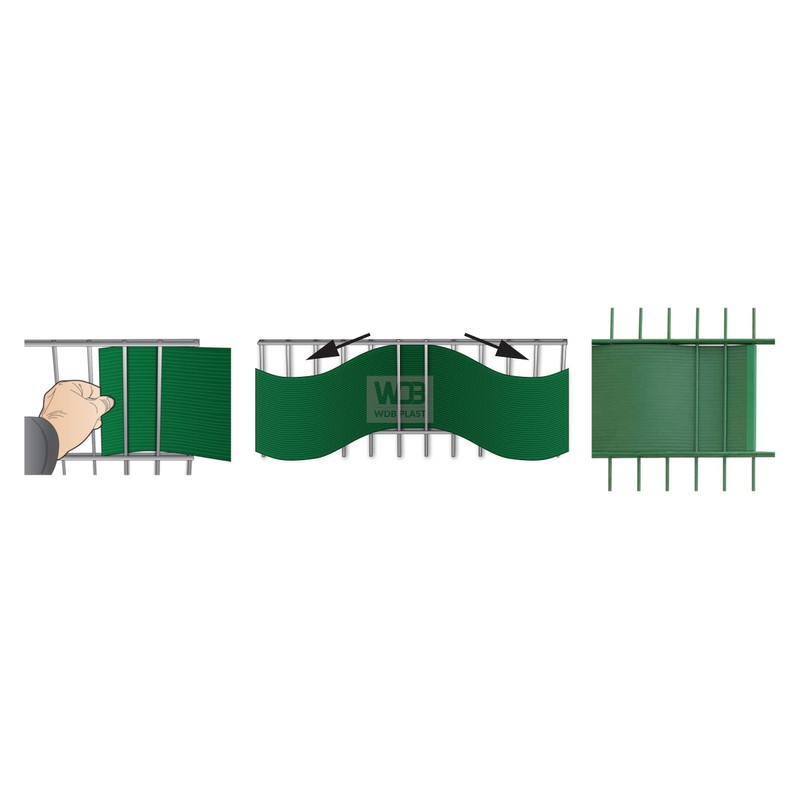 WDB - Privacy Screen Strips for Double Rod Mats Privacy