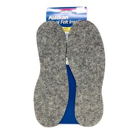 J.T.Foote Alaskan Wool Felt Warm & Dry Insoles - 1 Pair, Size 10