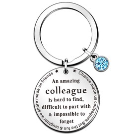SMARGO Colleague Gifts Colleague Keyring Thank You Colleague Gifts for Women Leaving Gifts for Colleagues Birthday Christmas Thanksgiving Gift