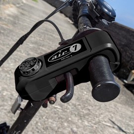Bike Lock, Adjustable, Handlebar, Lever Lock, Pinch Lock, Easy Operation, Anti-Theft, Security, Dial Type, Bicycle, Moped, Scooter (Black)