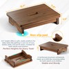 FANATU Wooden Step Stool - One Step, Heavy Duty, Nonslip,