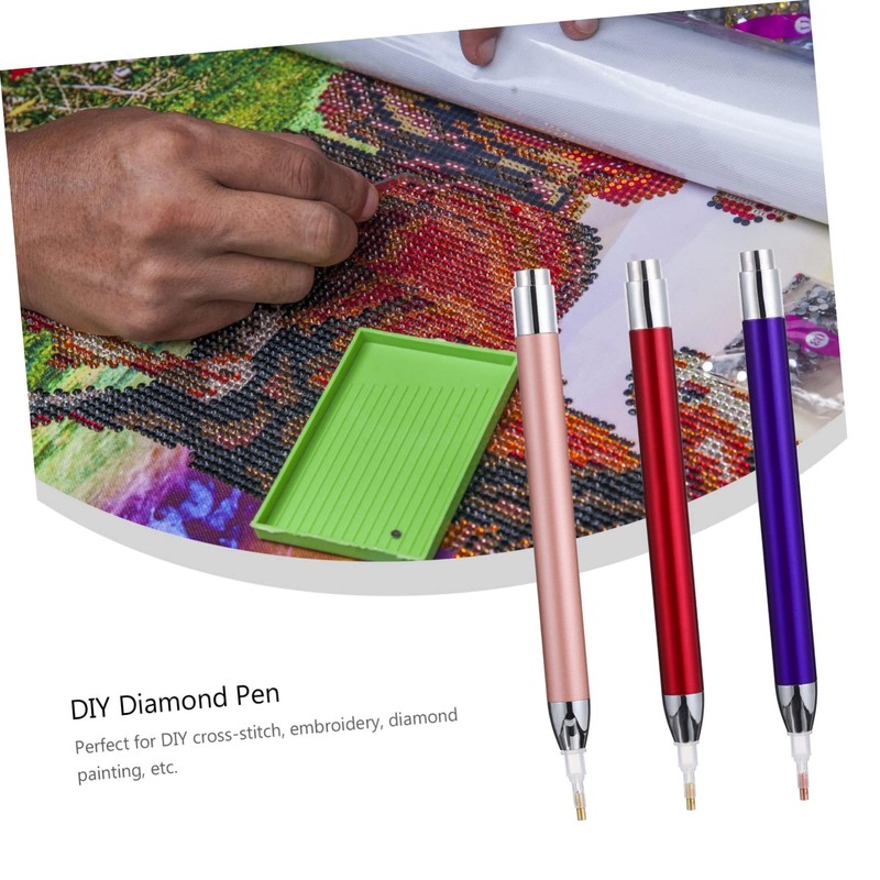 Operitacx 2sets DIY Diamond Art Pens Set Luminous Drill Pen