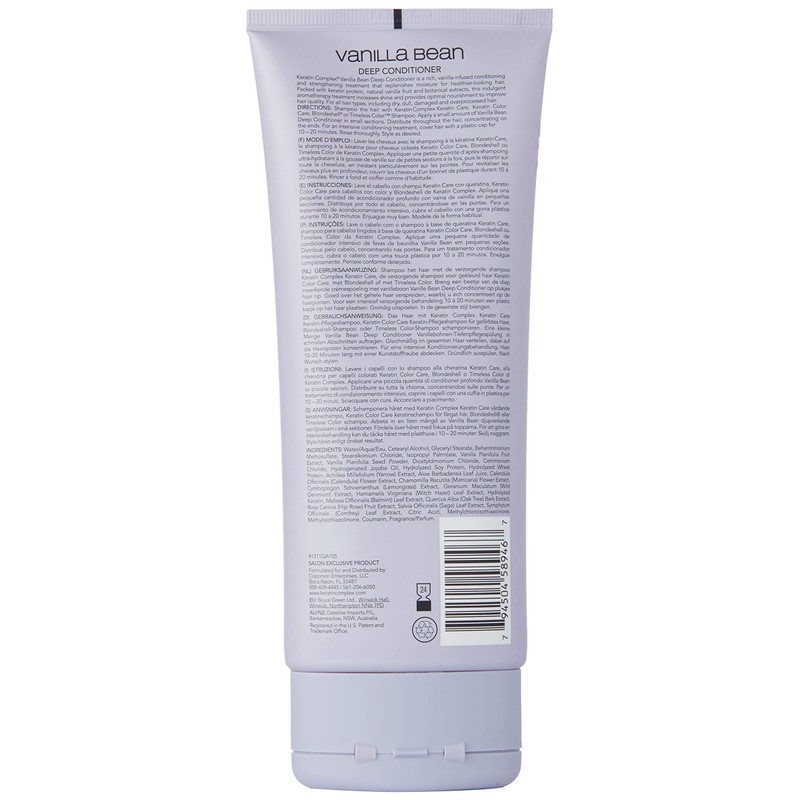 Keratin Complex Vanilla Bean Deep Conditioner for Unisex, 207ml
