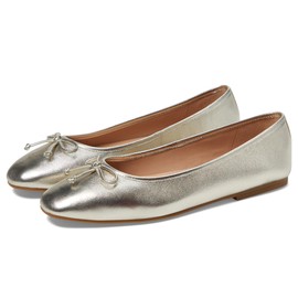 Cole Haan Womens Yara Soft Ballet, Soft Gold Leather, 9-B US