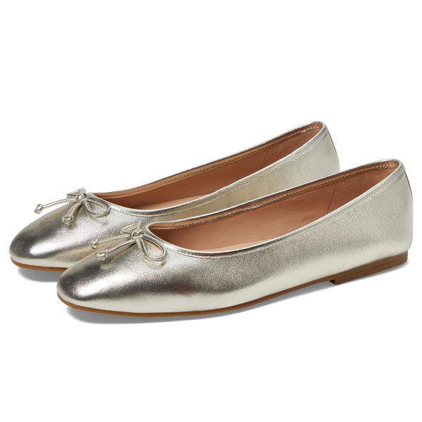 Cole Haan Womens Yara Soft Ballet, Soft Gold Leather, 9-B