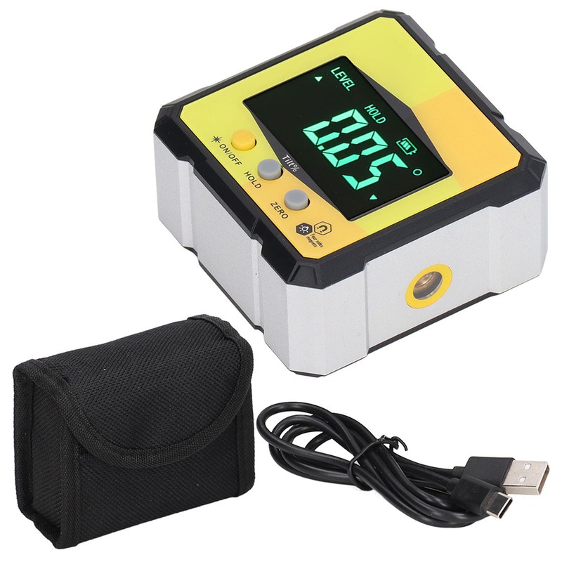 Digital Inclinometer Angle Finder Gauge Magnetic with Laser Cube Protractor