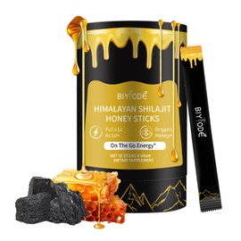 Taste of Honey Shilajit | Pure Himalayan Shilajit | Ashwagandha, Gokshura | Fulvic Acid & 85+ Trace Minerals for Men, Women | Non-GMO | Lab Tested | 30 Sticks