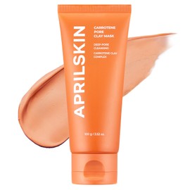 APRILSKIN APRILSKIN Carrotene IPMP 3-Min Quick Dry Pore Caring Clay Mask | Kaolin & Zinc PCA | Reduces Pores & Sebum | Cooling Effect | Vegan | Gentle Exfoliation | Korean Skin Care | 100g 3.52 oz.